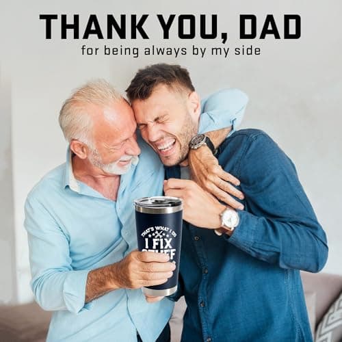 Gifts for Men, Dad for Christmas, Fathers Day - Dads Birthday Gift Ideas, Gifts for Dads from Daughter, Son - Cool Mens gifts Ideas, Mens Birthday Gift Ideas - Stainless Steel Men Tumbler 20Oz B0FS22TCHH