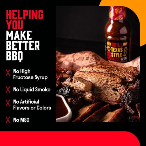Hey Grill Hey | Texas BBQ Sauce | Brisket Sauce | BBQ Glaze | Beef Marinade | Grilling Essentials | Texas Style