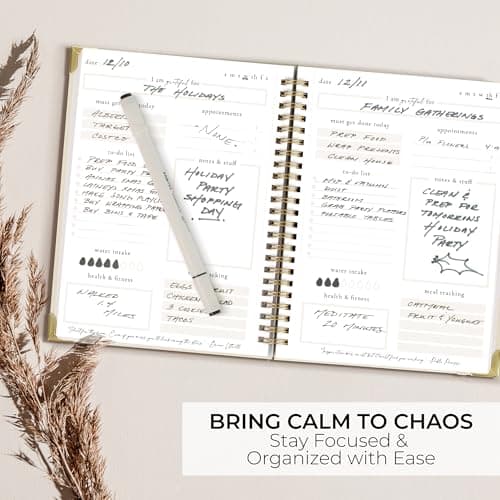 Beautiful To Do List Notebook - Aesthetic Daily Planner to Easily Organize Your Tasks And Boost Productivity - Stylish Undated ADHD Planner Gift and The Perfect School or Office Supplies For Women