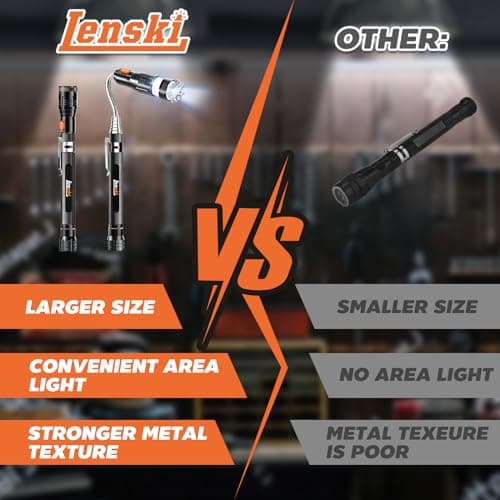 Lenski Stocking Stuffers for Men Adults, for Men Magnetic Pickup Tool, Mens Grandpa Husband Gifts, White Elephant Gifts for Adults, Cool Stuff Gadgets