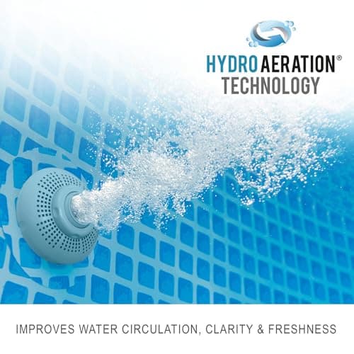 Intex 28106EH Easy Set Inflatable Swimming Pool: 8ft x 24in – Puncture-Resistant Material – Quick Inflation – 513 Gallon Capacity – 18in Water Depth