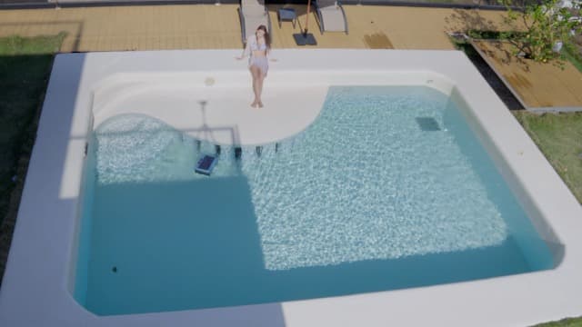 2026 Upgraded F1T Solar Powered Robotic Pool Skimmer Surface Cleaner with APP Support Dual Charging Options Smart Obstacle Avoidance 24/7 Continuous Cleaning Ideal for Above Ground Pool Gray