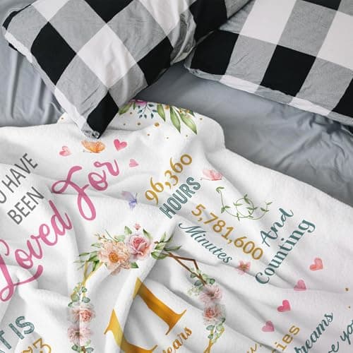 Birthday Gifts for 11 Year Old Girls, 11 Year Old Girl Birthday Gifts, 11th Birthday Decorations Gifts for Girls, Best Birthday Presents Ideas for 11 Yr Old Girl Throw Blanket 60"x50"