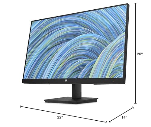 HP V24v G5, 23.8-inch, Full HD (1920 x 1080) FHD Monitor, AMD FreeSync (V24v G5, Black)