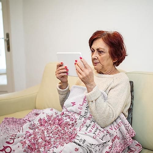 XALAZY 80th Birthday Gifts for Women Blanket 60"X50", 80th Birthday Decorations for Women, Best 80 Year Old Woman Birthday Gifts, 1945 Woman Present, Happy 80 Bday Present for Female Throw