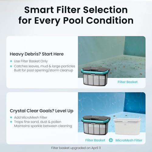 (2026 Upgrade) AIPER Scuba X1 Cordless Robotic Pool Cleaner with Micromesh Ultra-Fine Filter, Include Wireless Charging Dock, Cross Pattern Smart Navigation, Horizontal Waterline Scrubbing