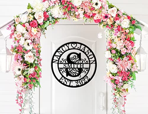 Wedding Gifts for Couples 2025, Personalized Metal Name Signs, Custom Name Signs, Custom Family Name Sign, Last Name Sign, Monogram Letters Wall Decor, House Warming Gifts New Home