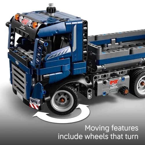LEGO Technic Tipping Dump Truck Toy - Construction Truck Building Toy for Kids, Boys and Girls, Ages 9+ - Gift for Birthdays - W/Realistic Features - 42203 B0DJ1D4SHD