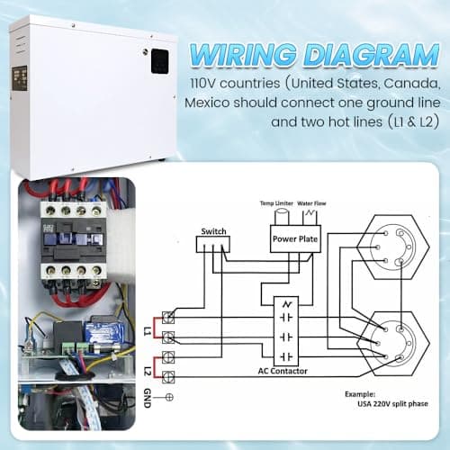 Electric Pool Heater for Inground & Above Ground Pools 11KW 220V, Hot Tub Heaters with Digital Touch Screen, SPA Water Thermostat Swimming Pool Warmer