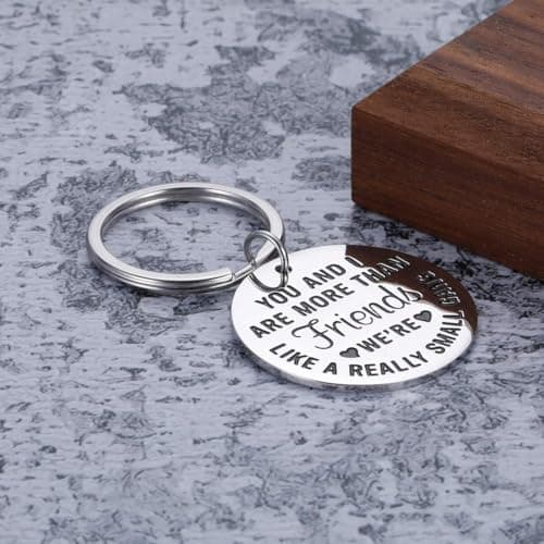 Funny Best Friends Christmas Gifts Ideas for Women Friendship Keychain Gift for BFF Best Friend Birthday Valentines Gifts for Women Men Coworker Teenage Girls Boys Sisters Brother Her Key Ring Sister