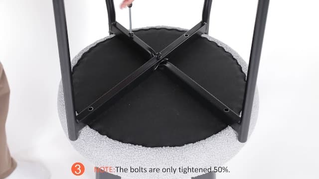 DUMOS Dining Chairs Set of 4, Mid Century Modern Chair Round Upholstered Curved Backrest, Kitchen Vanity Living Room Chairs with Black Metal Legs,Light Beige