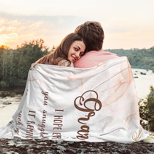 Gifts for Grandma, Grandma Blanket 60"X50", Grandmas Birthday Gifts from Grandkid, Grandma's Gift Ideas for Mothers Day & Christmas, Grandmother Gifts