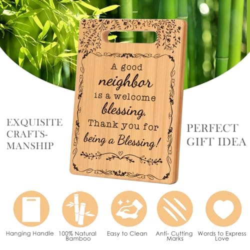 Neighbors Christmas Gifts Best Neighbor Ever Gift New Housewarming Ideas for Moving Away Neighbor Birthday Christmas Appreciation Gift for New Neighbor Cutting Boards for the Kitchen
