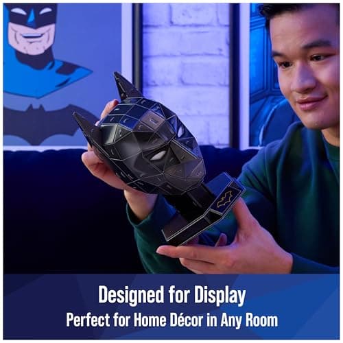 4D Build, DC Batman 3D Model Kit with Stand, Batman Collectibles & Desk Decor, Adult Puzzle, Building Toys, 3D Puzzles for Adults & Teens, 90 Pieces, for Ages 12 & Up