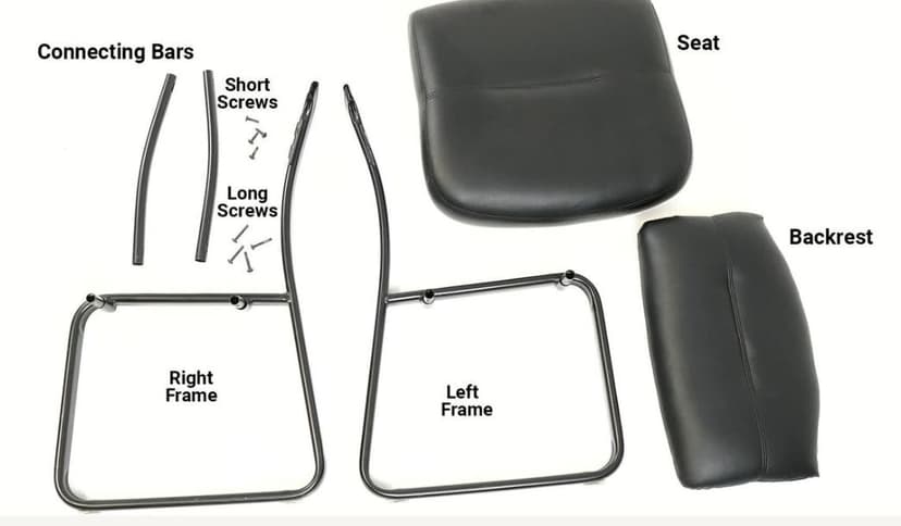 Boss Office Products B9539 Leather Sled Base Side Chair in Black, 250