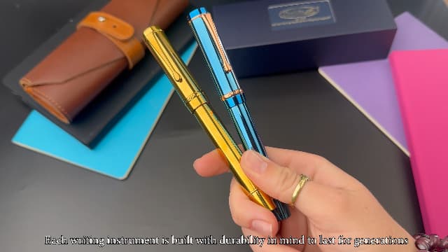 Conklin Duragraph Ballpoint Pen in Amber – Luxury Writing Instrument with Warm Amber Finish, Best Gift for Professionals & Collectors