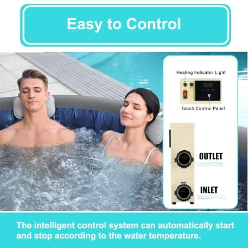 Upgrade Pool Heater-11KW 220V Thermostat Electric Swimming Pool Heater,Digital Touch Display Energy Efficient Pool Water Heater for Spa Relaxation, Bathtubs and Above Ground in-Ground Pools-11KW 220V