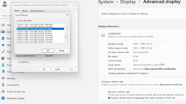 Amazon Basics 27 inch Gaming Monitor, FHD 1080P, 165Hz, VESA Compatible, Adaptive sync, 1ms Response, Black