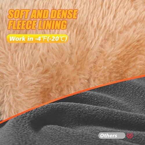 ihuan Winter Waterproof Ski Gloves Men Women, Snow Warm Cycling Cold Weather, Driving Biking Running