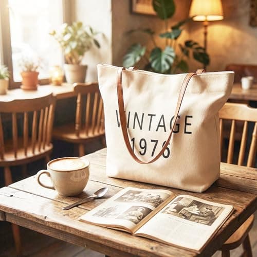 50th Birthday Gifts for Her,50th Birthday Gifts for Women,Gift for 50 Year Old Woman,50th Vinatge Bag Gift for Women B0FZG97LHX