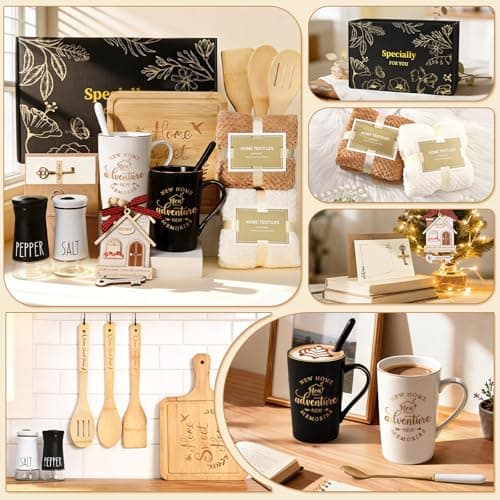 Maustic House Warming Gifts New Home, 14 Pcs New House Gift Basket, Housewarming Present for Homeowners Couples Women, Closing Gifts for Home Buyers B0DSBQYSJW
