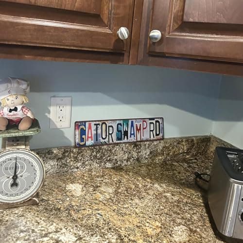Gift for Father Vintage Best Papa Ever Street Sign Wall Decor Metal Tin Signs B0FF3G5Q6M