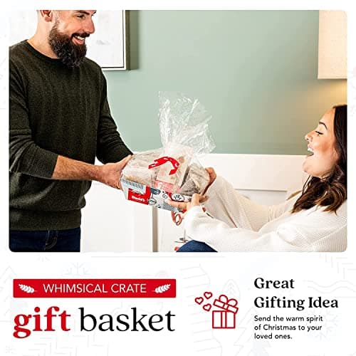 David’s Cookies Holiday Cookies and Brownies Gift Basket Crate - Deliciously Flavored Assorted Cookies and Brownies in a Christmas Snack Box Gift Crate - Gourmet Holiday Food Gift Basket for Sharing