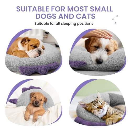 for Better Sleep, Reduces Anxiety, Gift for Small/Medium/Large Dogs and Cats HiPetpy Dog Calming Pillow-Soft Neck Pillow for Dogs, Washable Sleep Pillow B0DSW42LFY