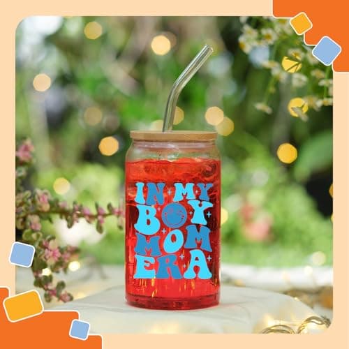 NewEleven First Christmas Gifts For New Mom, New Mother - Gifts For a Mom of Boys, Pregnant Mother, Expecting Momomy, Mama, Moms To Be, Mommy To Be - 16 Oz Coffee Glass