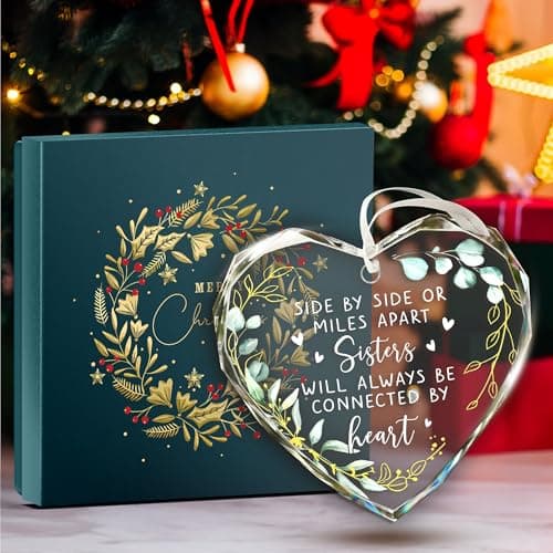 Gifts for Sister - Special 2025 Sister Ornaments for Christmas Tree Decoration, Perfect Sisters Gifts for Women, Unique Sisters Gift from Sister, Decorative Ornaments for Christmas Tree