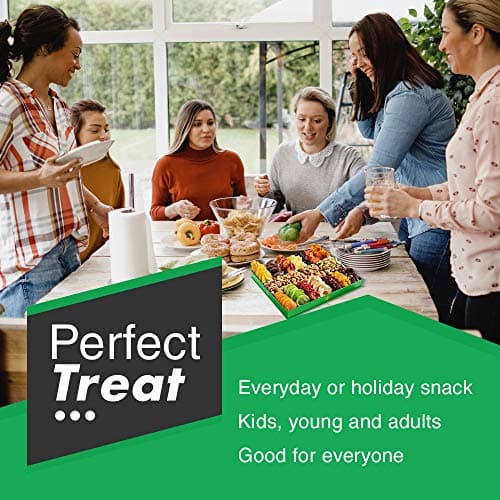 Holiday Christmas Dried Fruit & Nuts Gift Basket - Extra Large Selection of 18 Food Tray - Assorted Food Gift Box for Christmas, Holiday, Family, Sympathy, Men & Women.