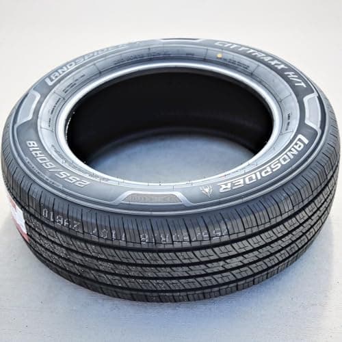 Set of 4 (FOUR) Landspider CityTraxx H/T All-Season Truck/SUV Highway Radial Tires-255/60R18 255/60/18 255/60-18 112H Load Range XL 4-Ply BSW Black Side Wall UTQG 480AA