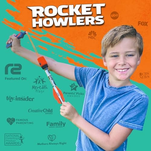 Toy Rocket Launcher for Kids: Outdoor Toys Slingshot Rocket Launchers - Best Gifts for Boys & Girls All Ages - Fun Stocking Stuffers for Kids & Teen Boy Gifts for 8 9 10 11 12 Year Old Boys Gift Idea