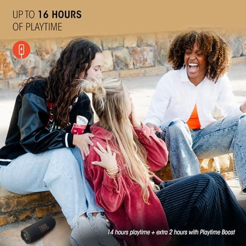 JBL Flip 7 - Portable Waterproof and Drop-Proof Speaker, Bold JBL Pro Sound with AI Sound Boost, 16Hrs of Playtime, and PushLock System with Interchangeable Accessories (Teal)