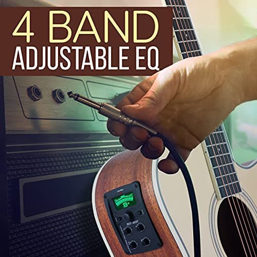 Pyle Premium Electric Acoustic Guitar Kit, 41" Full Size Dreadnought Cutaway with Spruce Top, Mahogany Sides, Gig Bag, Strap, Pickguard, Picks, Extra Steel String Set for Beginners, Advanced, Natural