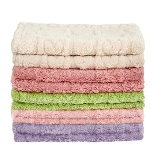Yurhap Fleece Baby Blanket Heart Checkered Blanket, Ultra Soft Cozy Baby Blankets for Girls Boys, Fluffy Infant Toddler Newborn Receiving Blankets for Crib Stroller 30”×40” (Light Pink)