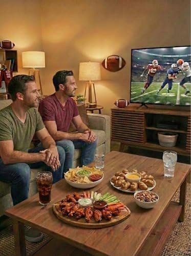 Solid acacia wood, not bamboo, football shaped cutting board. Football gifts for women, coaches, and tailgate hosts. American Football Charcuterie Board 16X9.5 Inch, Game Day Hosting Tray B0F4PNFBW6