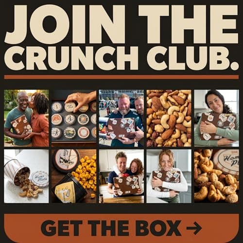 Snack Box Gift Basket, Birthday Gift for Men, Food Care Package, Unique Tins of Assorted Nuts, Snacks in Stunning Case - Treat for Men, Women, Dad, Friends, Family
