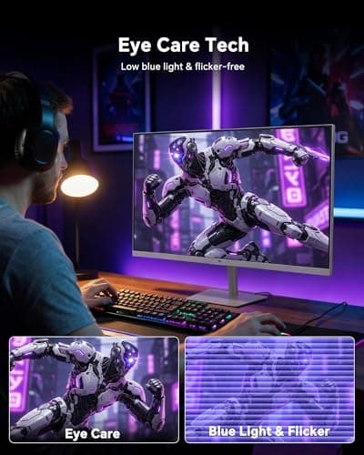 KTC 24 Inch 240Hz Gaming Monitor,1080P PC Computer Monitor FHD, Fast IPS Panel, HDR 400, Adaptive Sync, 1ms(MPRT), 116% sRGB, HDMI Display Port, Eye Care, VESA Mount, White H24F7