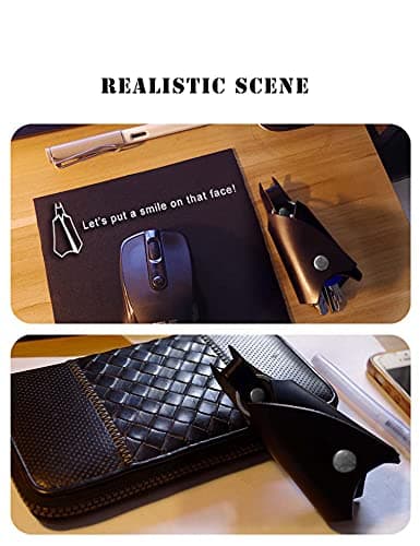 CAILLU KeyChain Leather Bat Shape for men gifts and women Car key fob case,Leather fashion pop keys ring cover holder