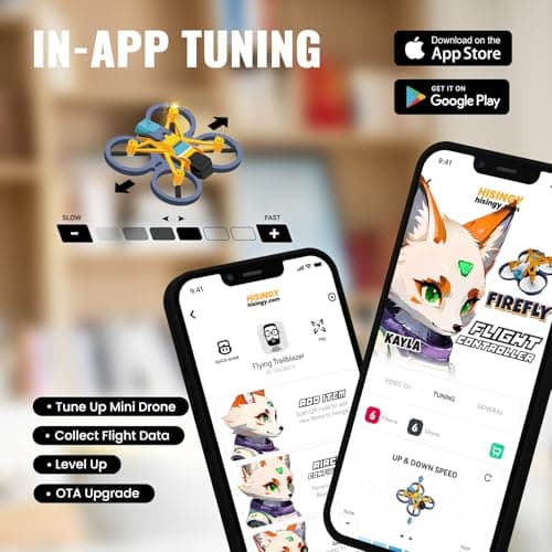 HISINGY Firefly FPV Done Kit,FPV Drone for Kids and Beginners,Micro Drone with Camera, APP Control, Altitude Hold, Video Record and Download,Kids Toys for Boys and Girls, Gift Toys for Birthdays