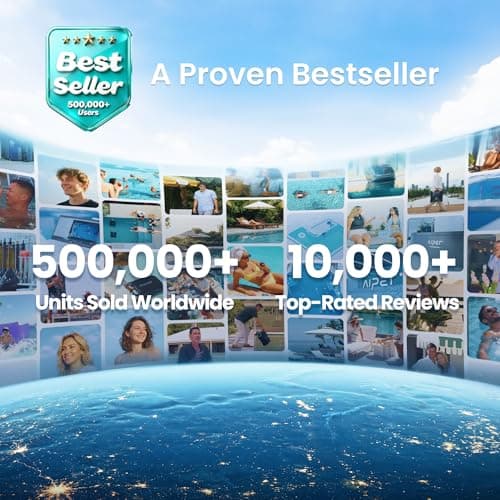 (2025 Upgrade) Aiper Scuba S1 Robotic Pool Cleaner, Wall & Waterline Cleaning, Double Filtration, Extended 180-Min Battery Life, Smart Navigation, App Support, OTA Upgrade