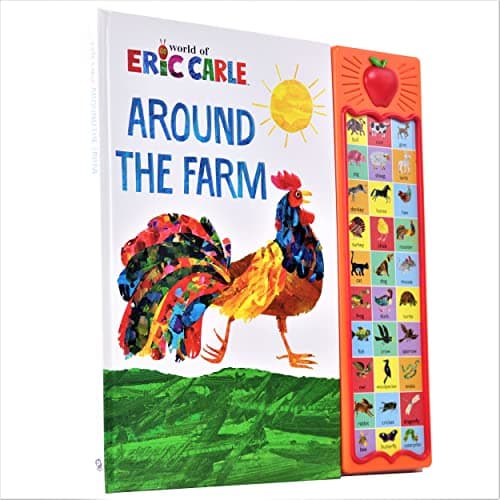 World of Eric Carle, Around the Farm 30-Button Animal Sound Book - Great for First Words - PI Kids 1450805752