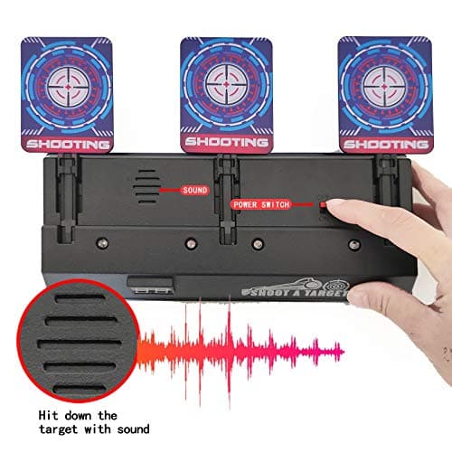 Electronic Shooting Target Auto Reset Digital Scoring Target for Toy Gun Gift Toys for Boys Girls Kids Teens