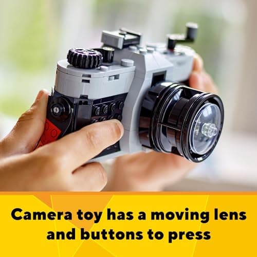 LEGO Creator 3 in 1 Retro Camera Toy, Transforms to Retro Video Camera or to TV Set, Photography Gift for Boys and Girls Ages 8 Years Old and Up Who Enjoy Creative Play, 31147