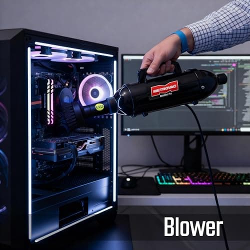 METROVAC DataVac® ESD Safe Pro Series MDV-1ESD, Compact Computer Vacuum & Blower for Electronics, Anti-Static, HEPA Filtration, and Durable