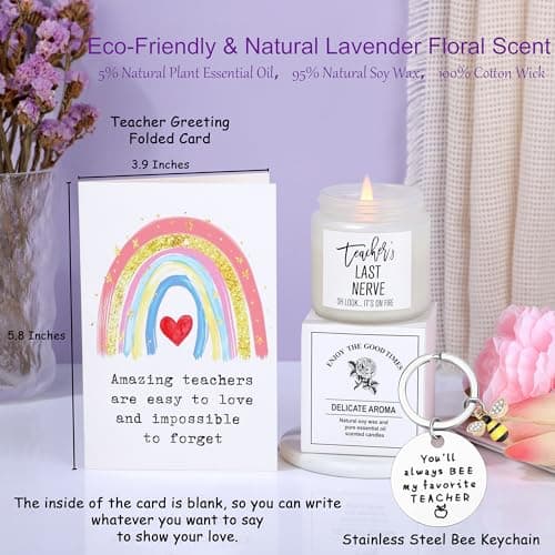 Teacher Appreciation Gifts for Women, Thank You & End of Year Gifts for Women Teachers Set of 10