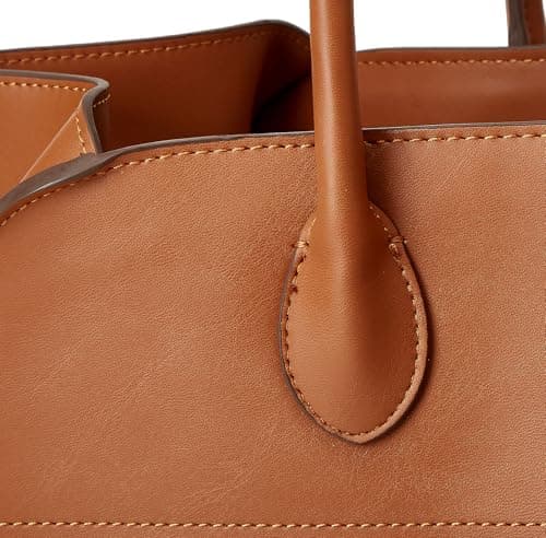 Yafirgeer Vegan Leather Tote Bags for Women Large Tote Retro Top-handle Bag Trendy Work Bag PU Leather Purses