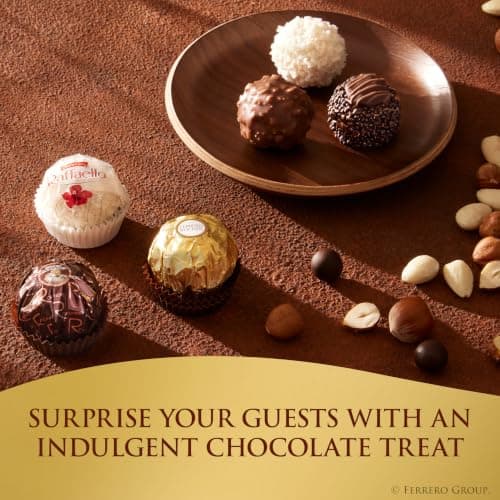Ferrero Collection, 24 Count, Premium Gourmet Assorted Hazelnut Milk Chocolate, Dark Chocolate and Coconut, 9.1 oz