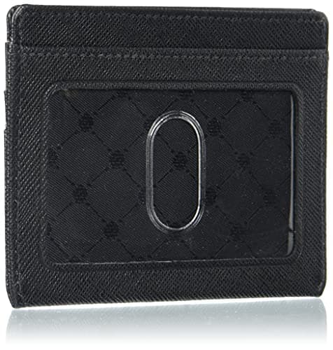 Perry Ellis Portfolio Men's Card Case Id Wallet, Blk, One Size